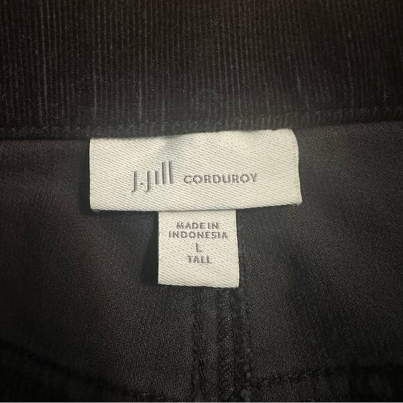 J. Jill Black Corduroy Pants, Women, Slim Straight Leg, Large TALL - Picture 8 of 14